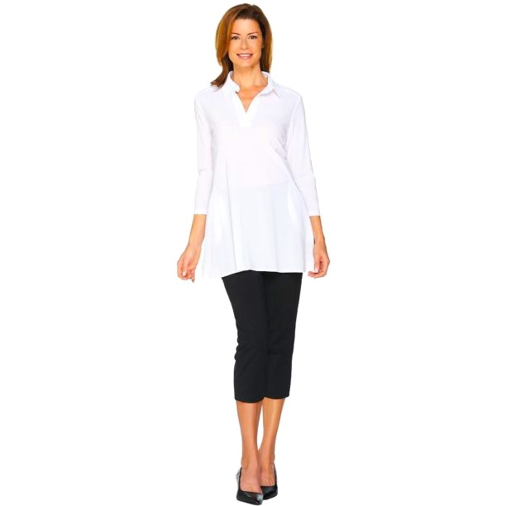 2 pieces Tunic Set by Women with control, size Xsmall, color ⚫️⚪️